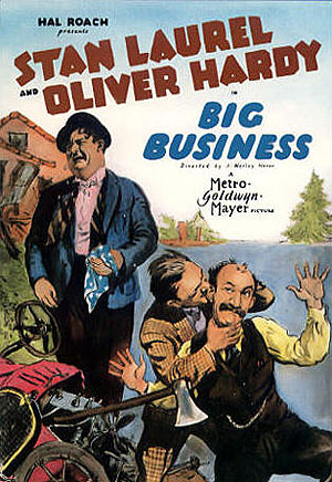 دانلود مجموعه فیلم های لورل و هاردی ( تجارت بزرگ) Big Business 1929 رنـگی شده و ارتقاء کیفیت با استفاده از تکنولوژی هوش مصنوعی