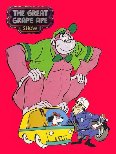 انیمیشن سریالی گوریل انگوری The Great Grape Ape Show 1975 ارتقاء کیفیت با استفاده از تکنولوژی هوش مصنوعی