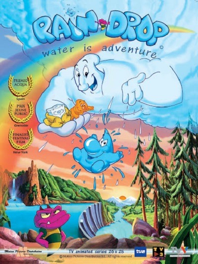 انیمیشن سریالی قطره باران Rain Drop Water Is Adventure 2001 ارتقاء کیفیت با استفاده از تکنولوژی هوش مصنوعی