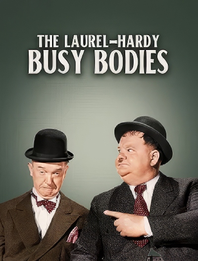 مجموعه فیلم های لورل و هاردی (فضول باشی) Busy Bodies 1933 ارتقاء کیفیت با استفاده از تکنولوژی هوش مصنوعی