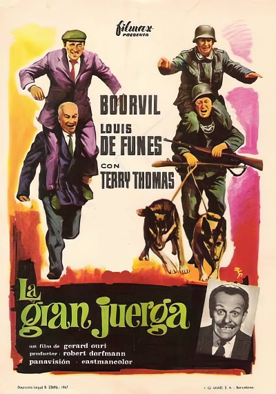 فیلم کمدی جنجال بزرگ 1966 La Grande Vadrouille (لویی دوفونس) ارتقا کیفیت یافته با استفاده از تکنولوژی هوش مصنوعی