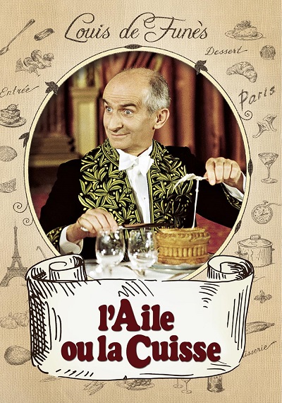 فیلم کمدی سرآشپز «بال یا ران» L’Aile ou la Cuisse 1976 (لویی دوفونس) ارتقا کیفیت یافته با استفاده از تکنولوژی هوش مصنوعی